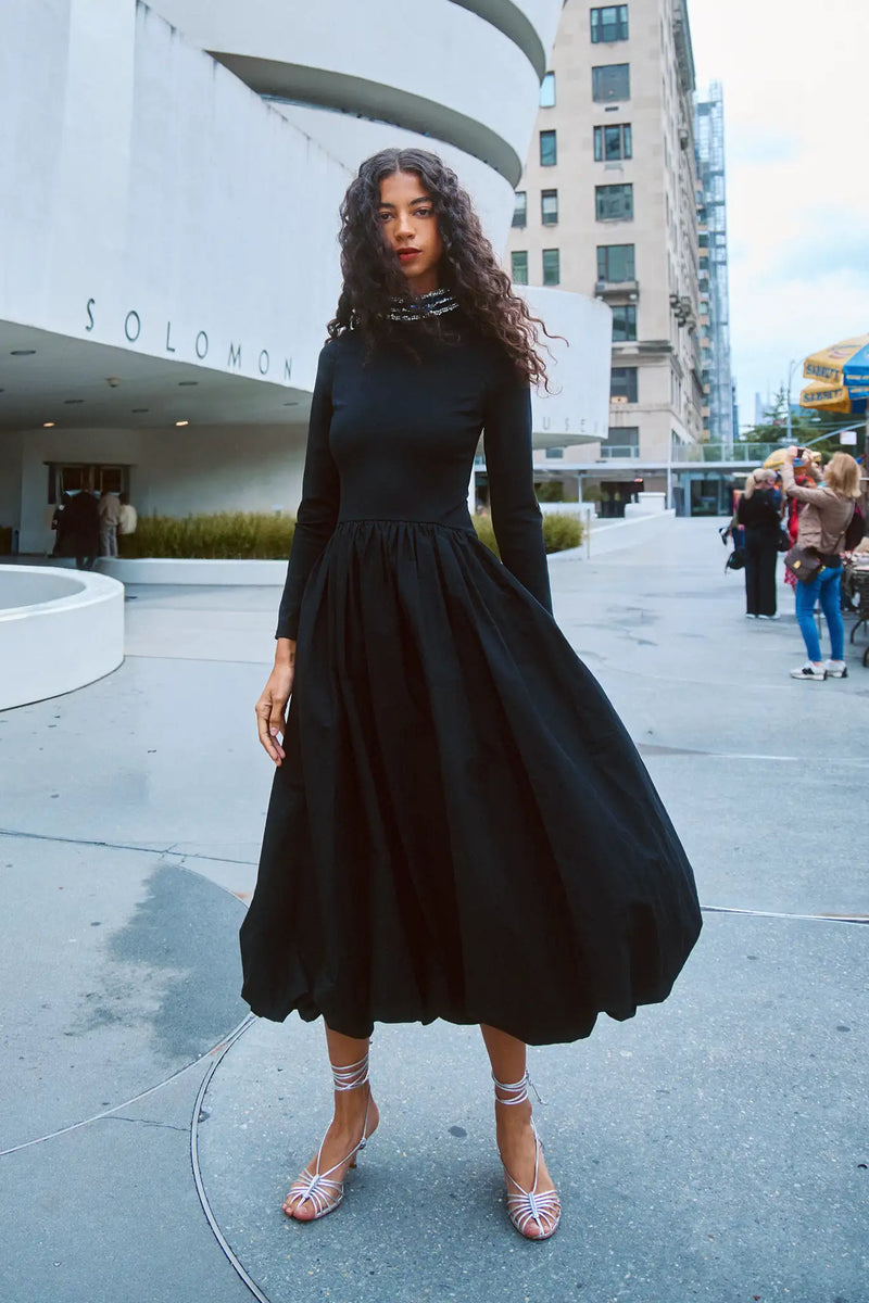 kastane カスタネ velour bell sleeve dress Kastane（カスタネ）の「【11.2(土)12:00発売】velour bell sleeve