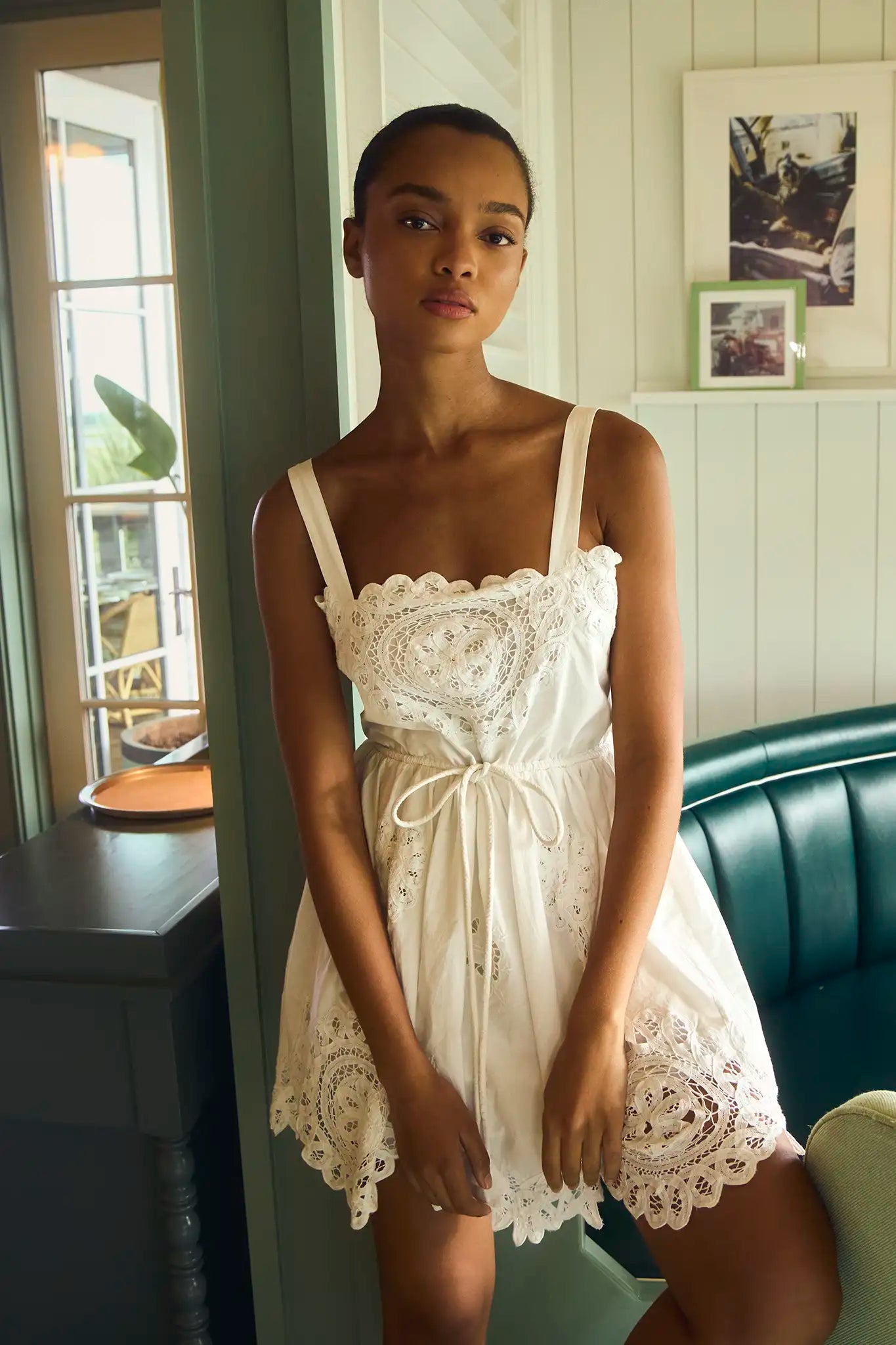 Cosette Dress | White Lace Mini Dress | Hunter Bell Cosette Dress | White Lace Mini Dress | Hunter Bell