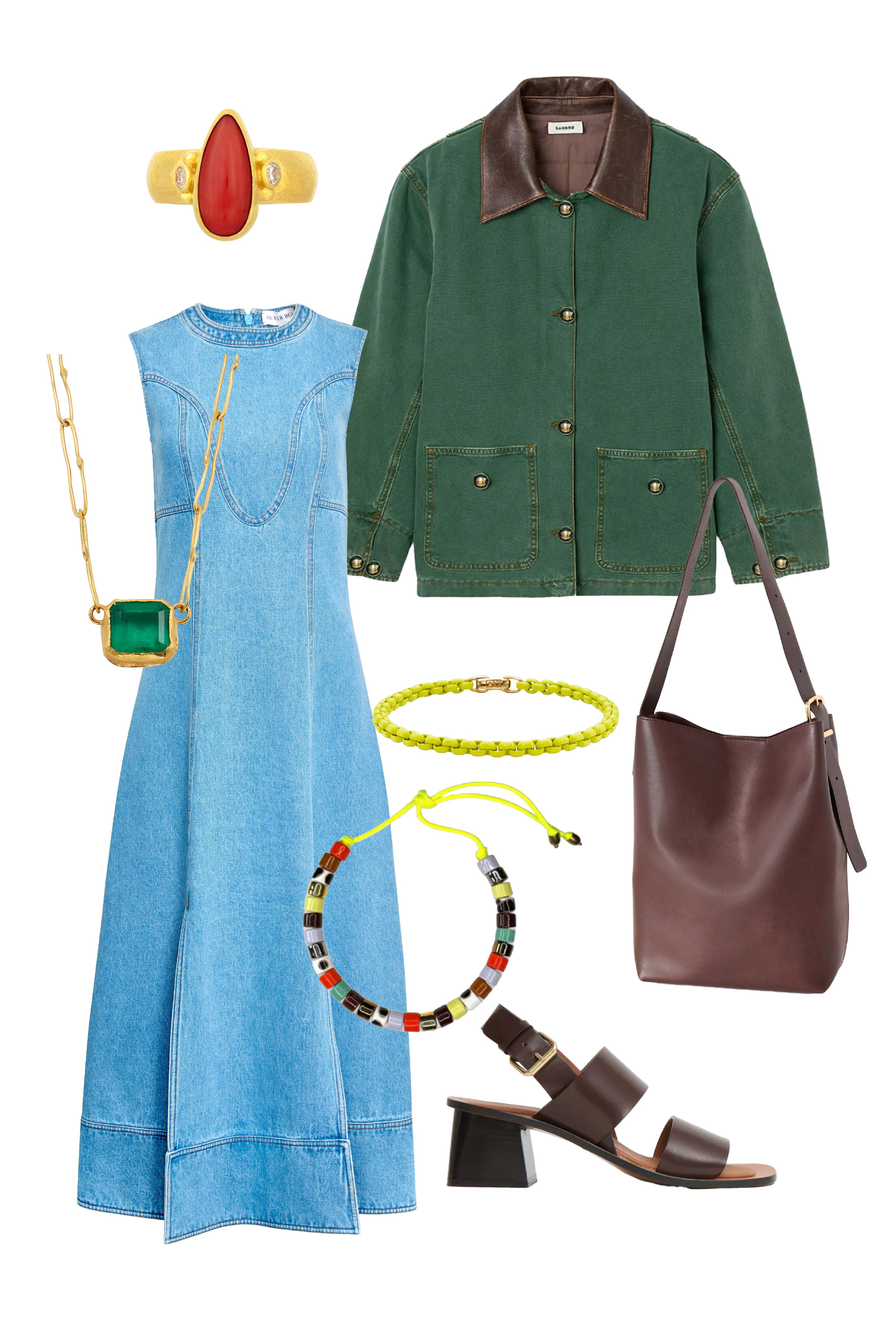 The Sedona Dress has a sleeveless crew neck, detailed seaming, a fitted bodice, and kick pleats.