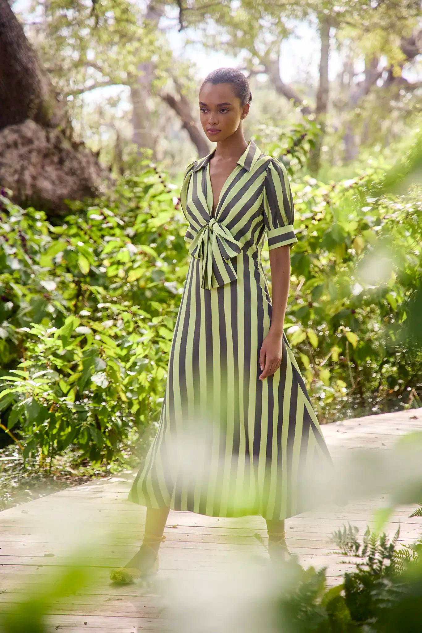 Iris Dress | Tie Front Midi Dress | Hunter Bell Iris Dress | Tie Front Midi Dress | Hunter Bell