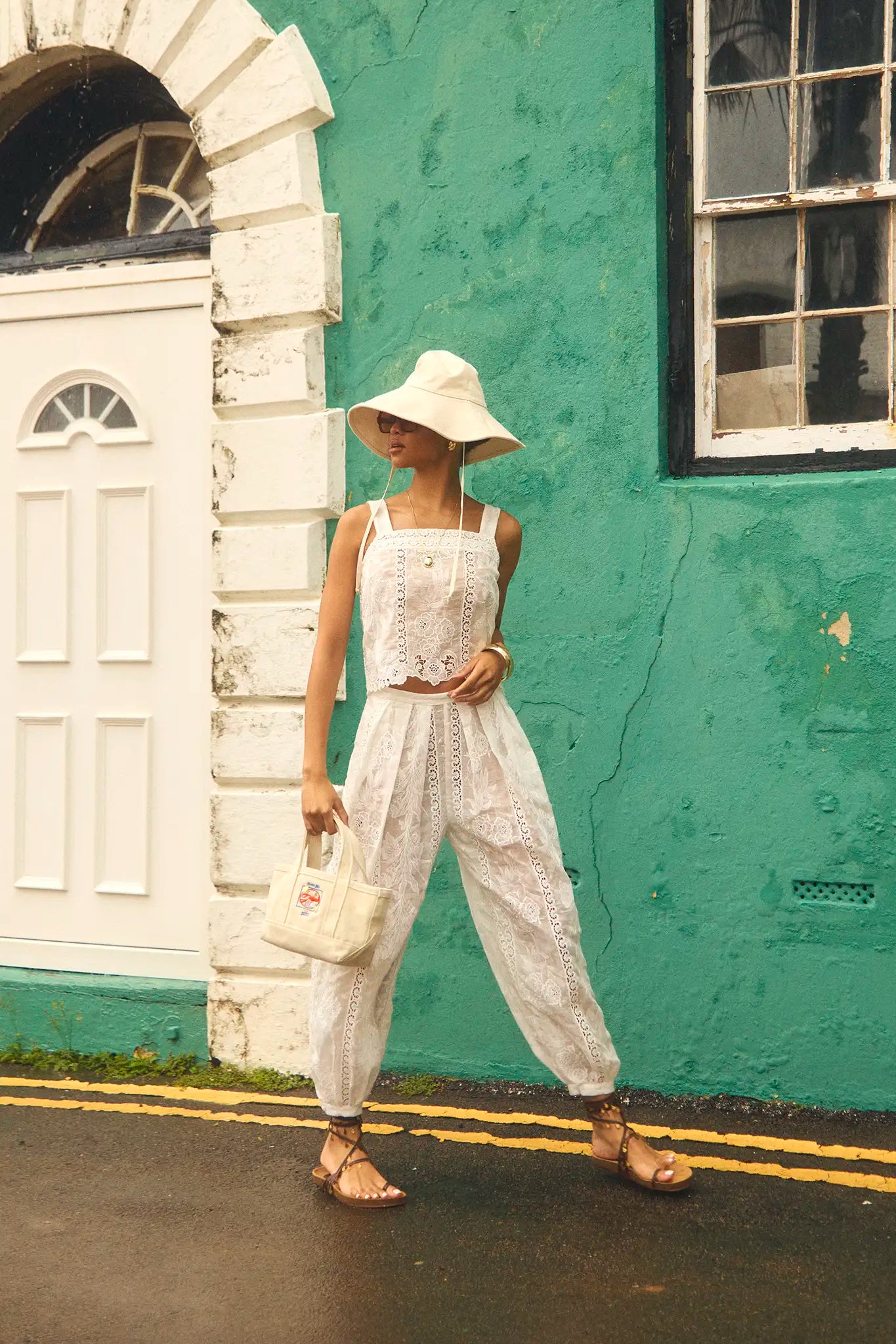 Calloway Pant | Lace Flowy Pants | Hunter Bell