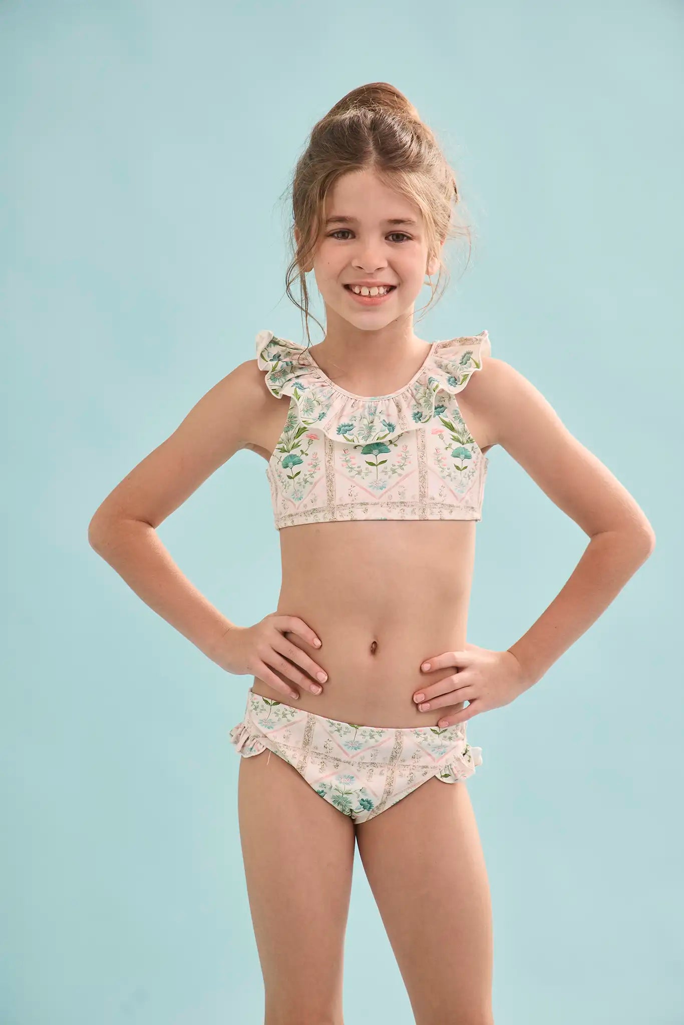 Kids Two Piece Swimset Kids Ruffled Bikini Hunter Bell HUNTER BELL kids-two-piece-swimset-kids-ruffled-bikini-hunter-bell-hunter-bell