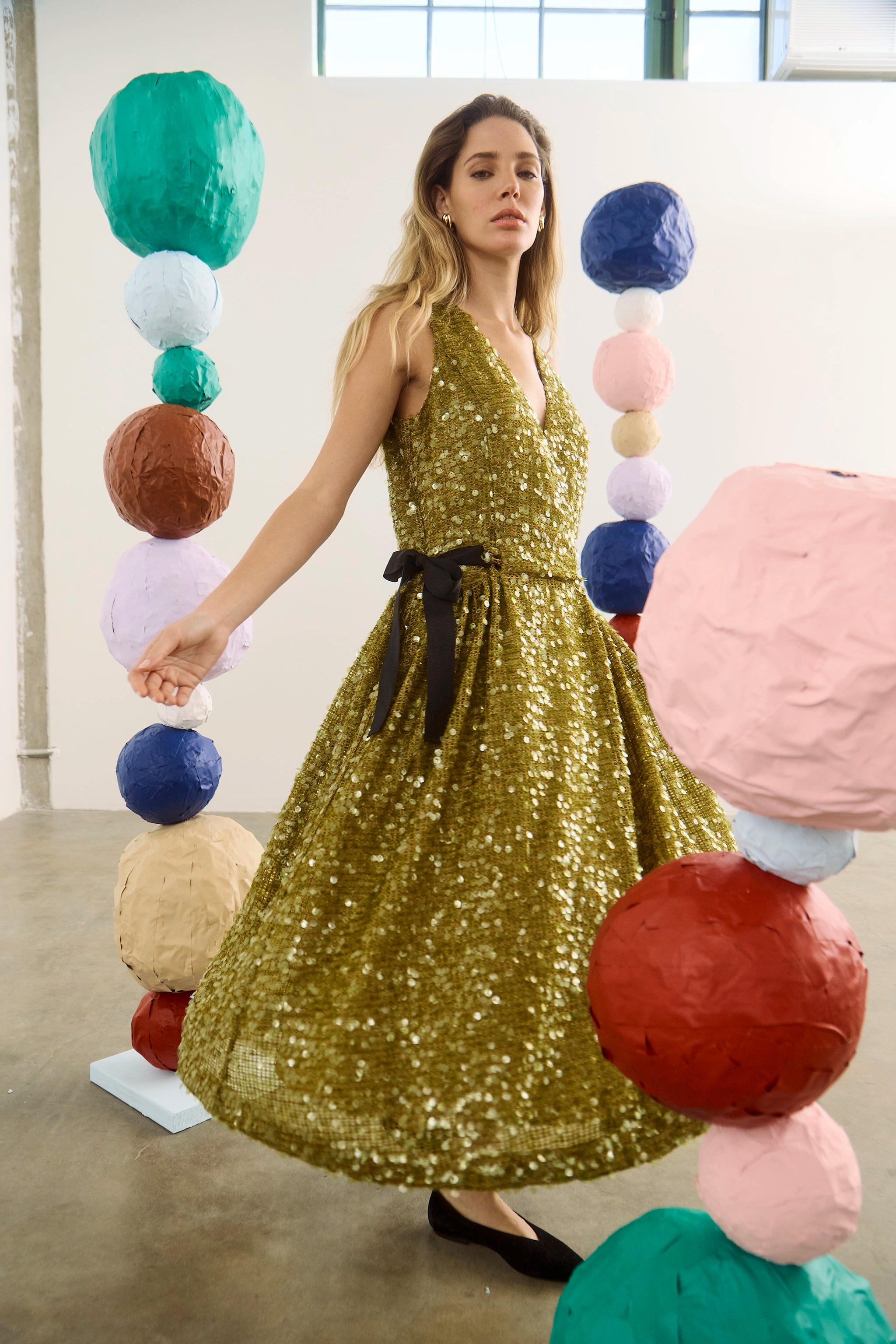 women sequin dress Lisanne | V-Neck Midi Dress knit patterns Shine brighter than the Strappy Back Satin Slip Size:US2-UK4-EUR32