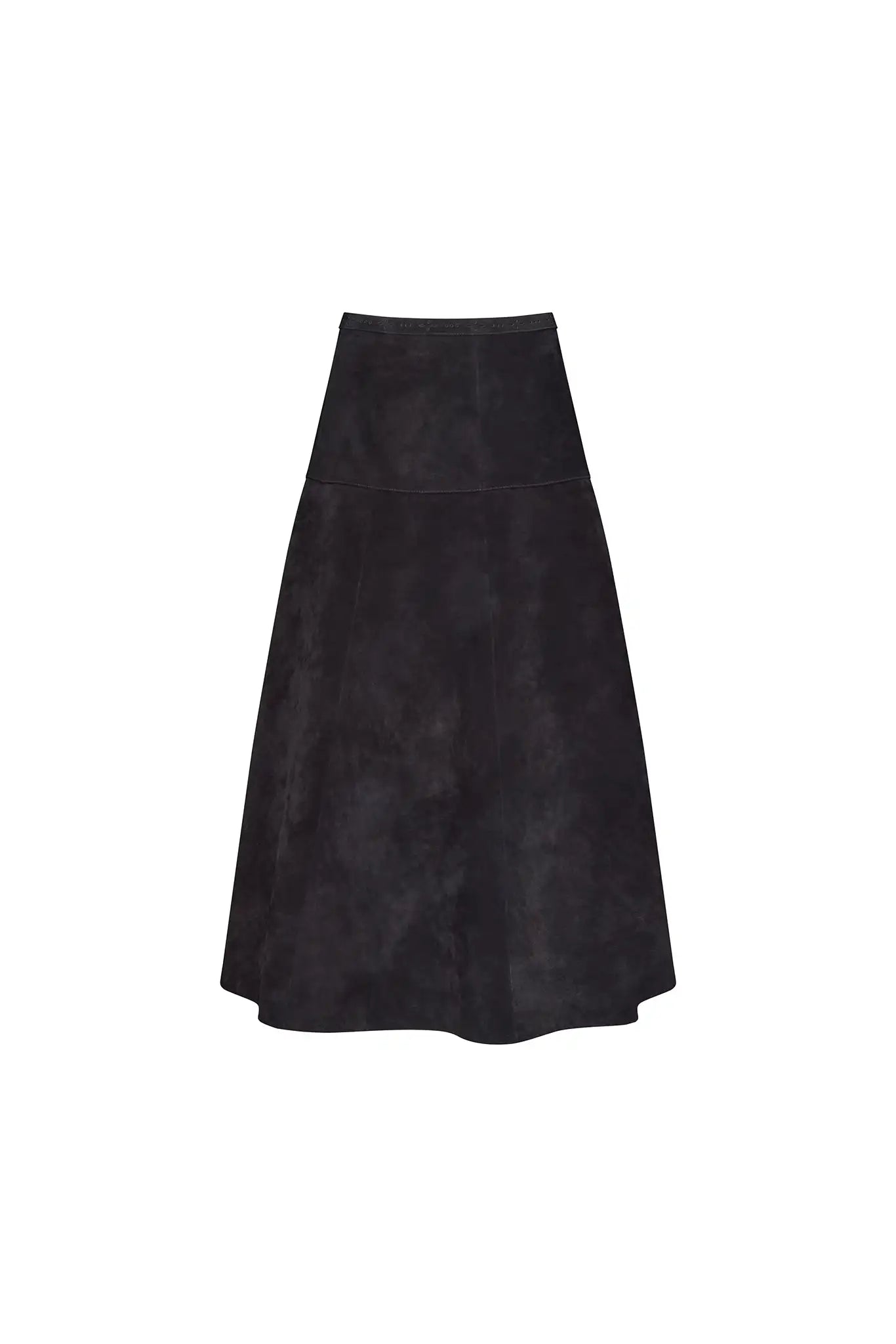 The Ida Skirt is 100% genuine suede. Designed to be fitted at the waist and flow into a full skirt.
