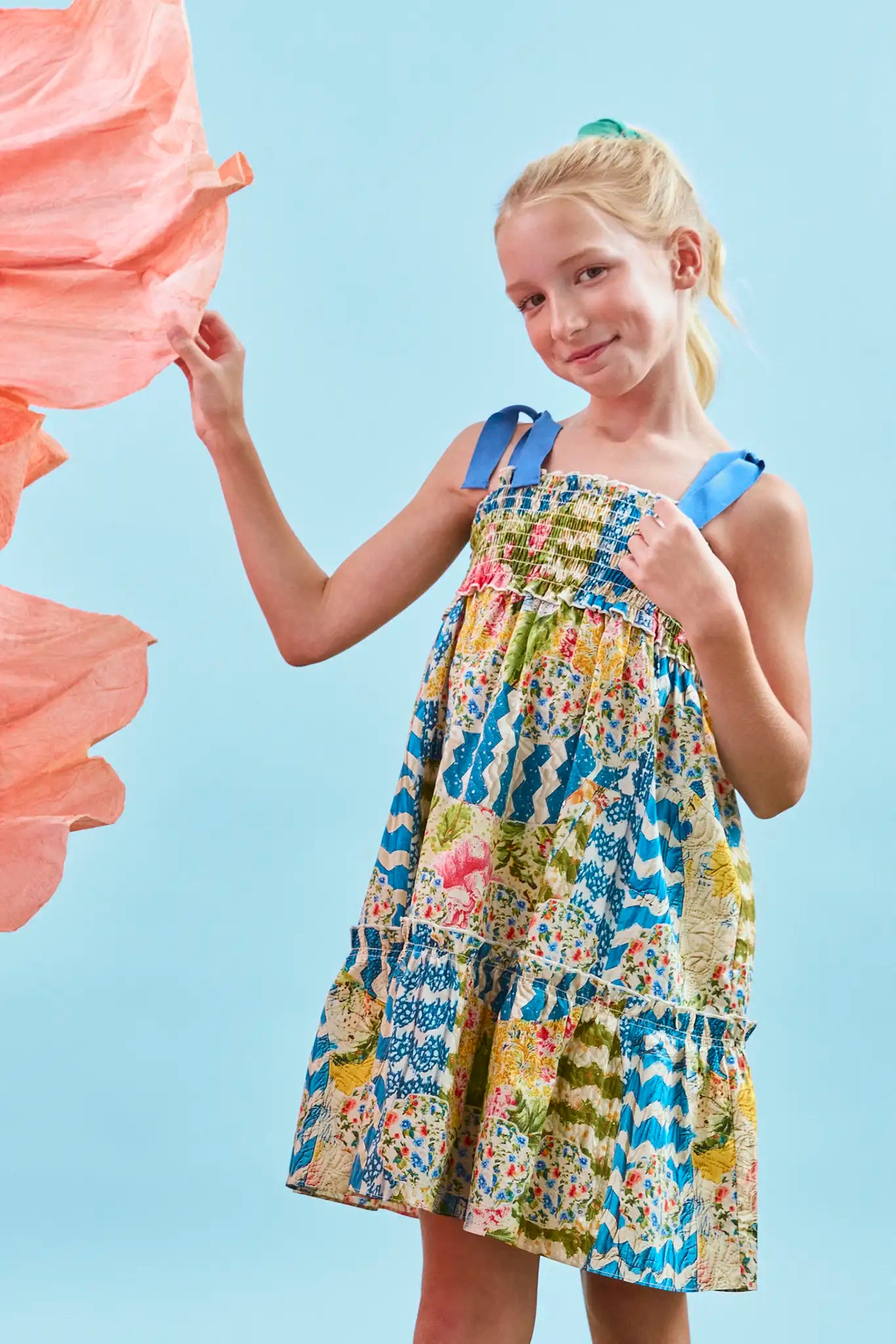 Kids Reese Dress, 7/8 / Morning Glory Kids Reese Dress, 7/8 / Morning Glory