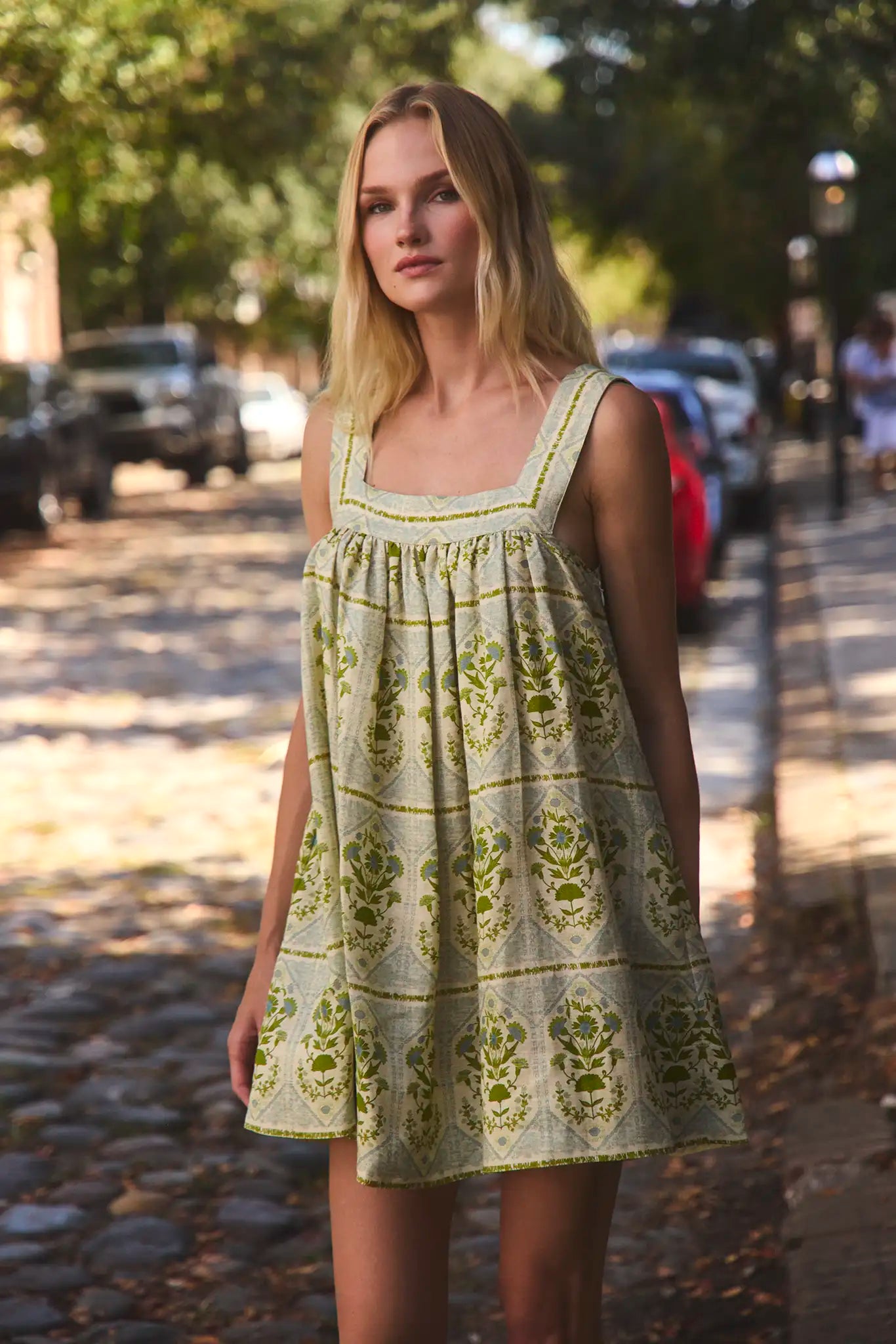 Tipper Dress | Square Neck Mini Dress | Hunter Bell