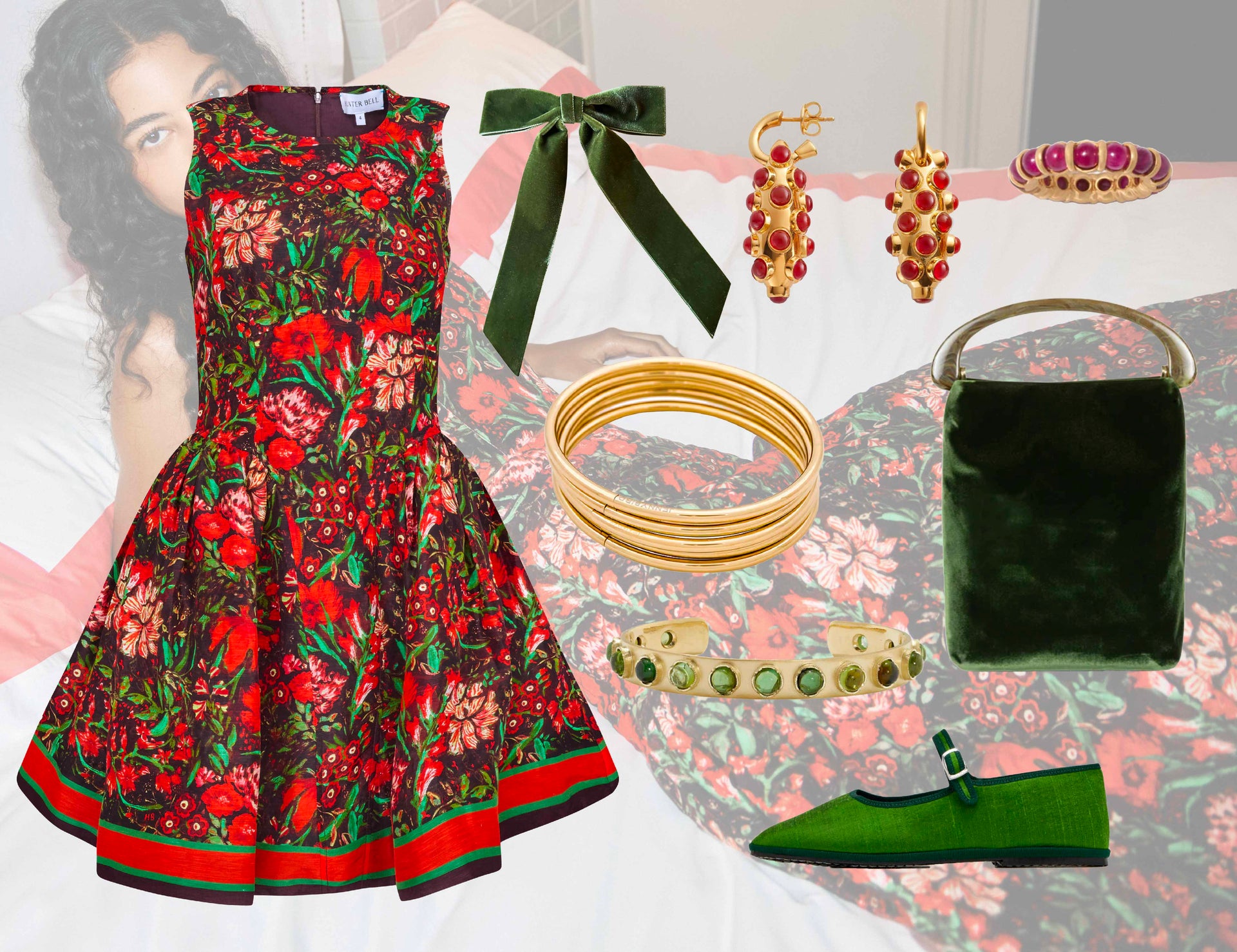 sachin and babi light blue dress 5 Feminine Holiday Dresses and Outfits You'll Love main image 0