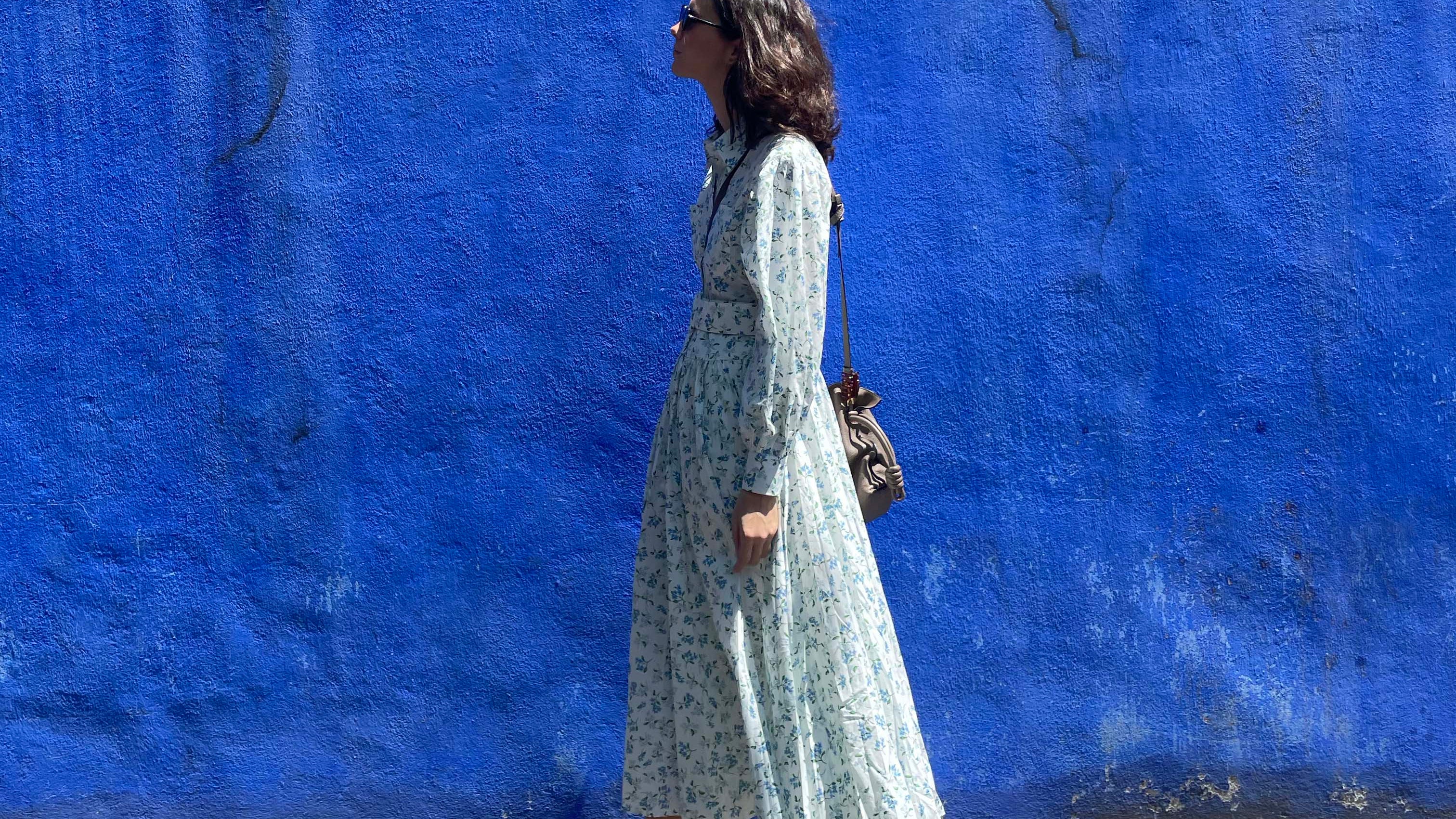 Marta in the Randolph Dress in Dewberry Floral