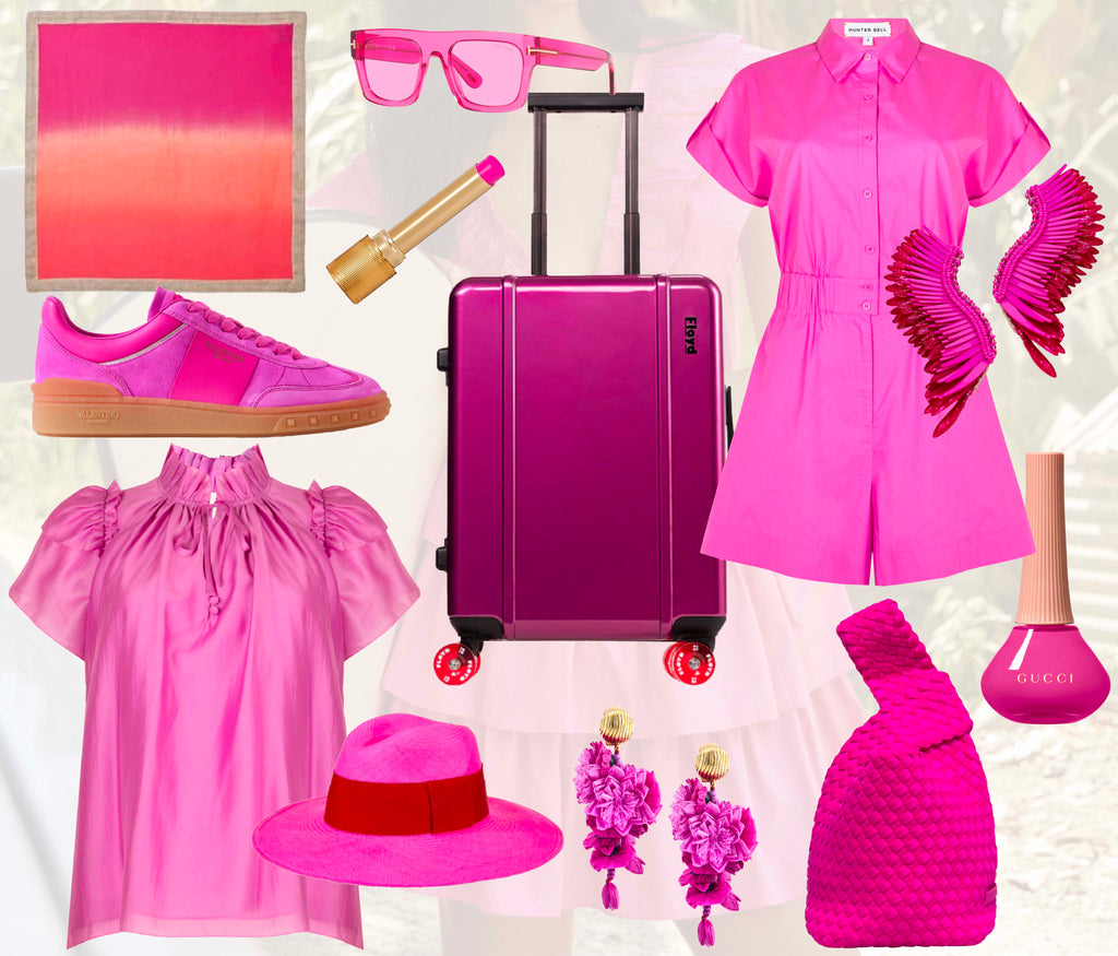 Magenta styling collage