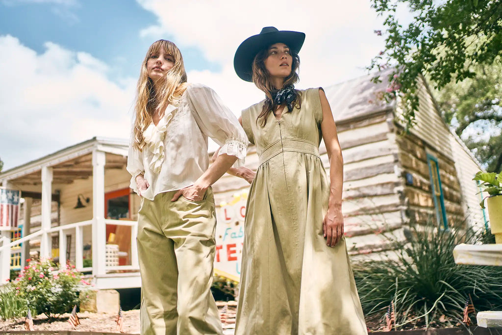 The Palmer dress is back for fall in a lightweight cotton poplin in a new London Rain print.