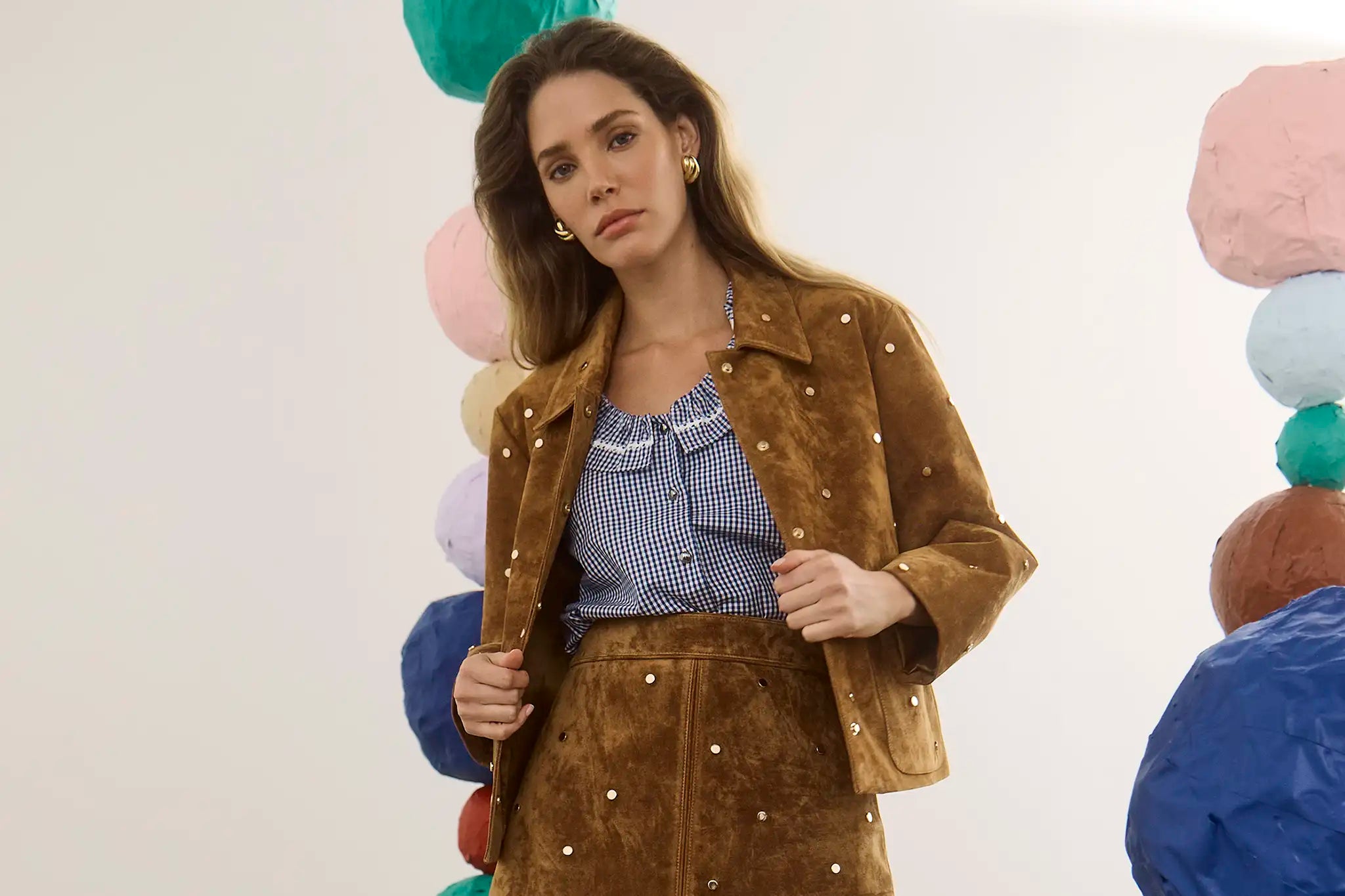 Martini Coat in floral quilt.
