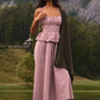 The Betsy Dress in Cotswold Check Rust micro gingham.