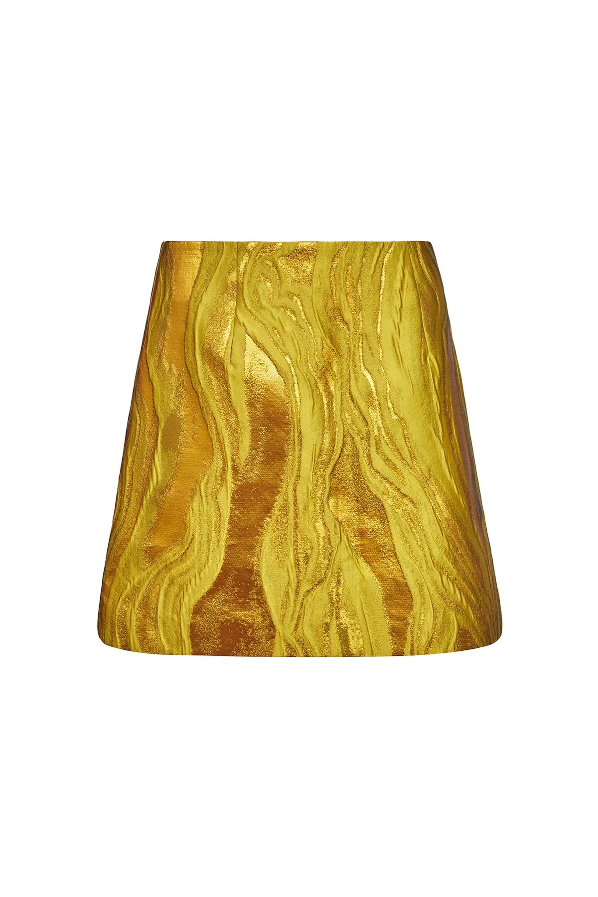 The Britt Mini Skirt in Gilded Jacquard.