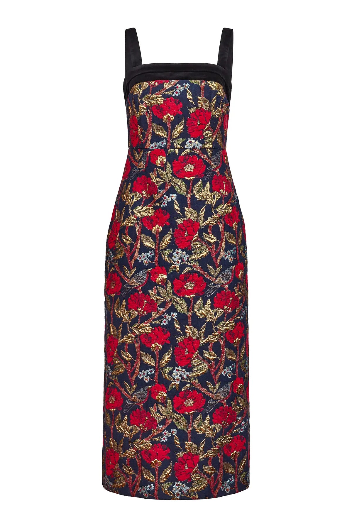 The Gimlet Dress in Palais Floral Gold. 