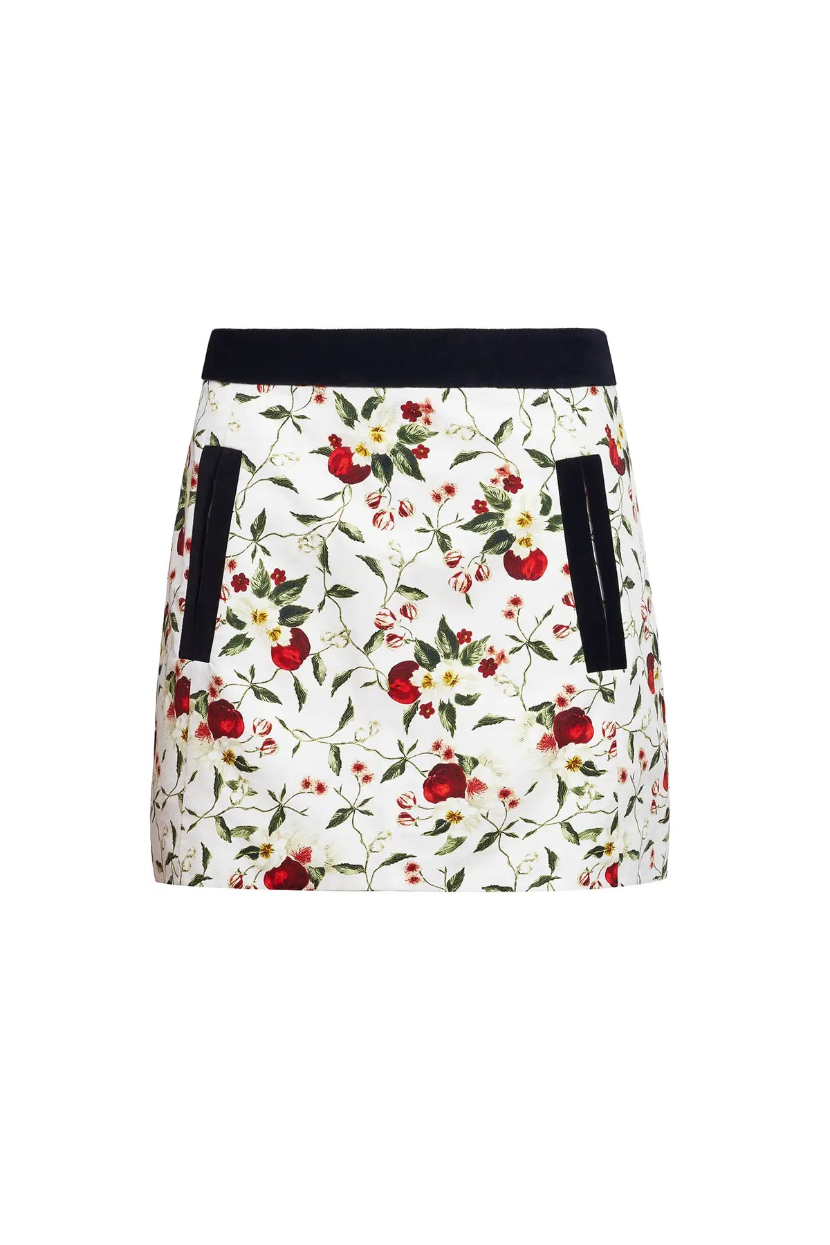 The India Skirt in Camellia Ivory 
