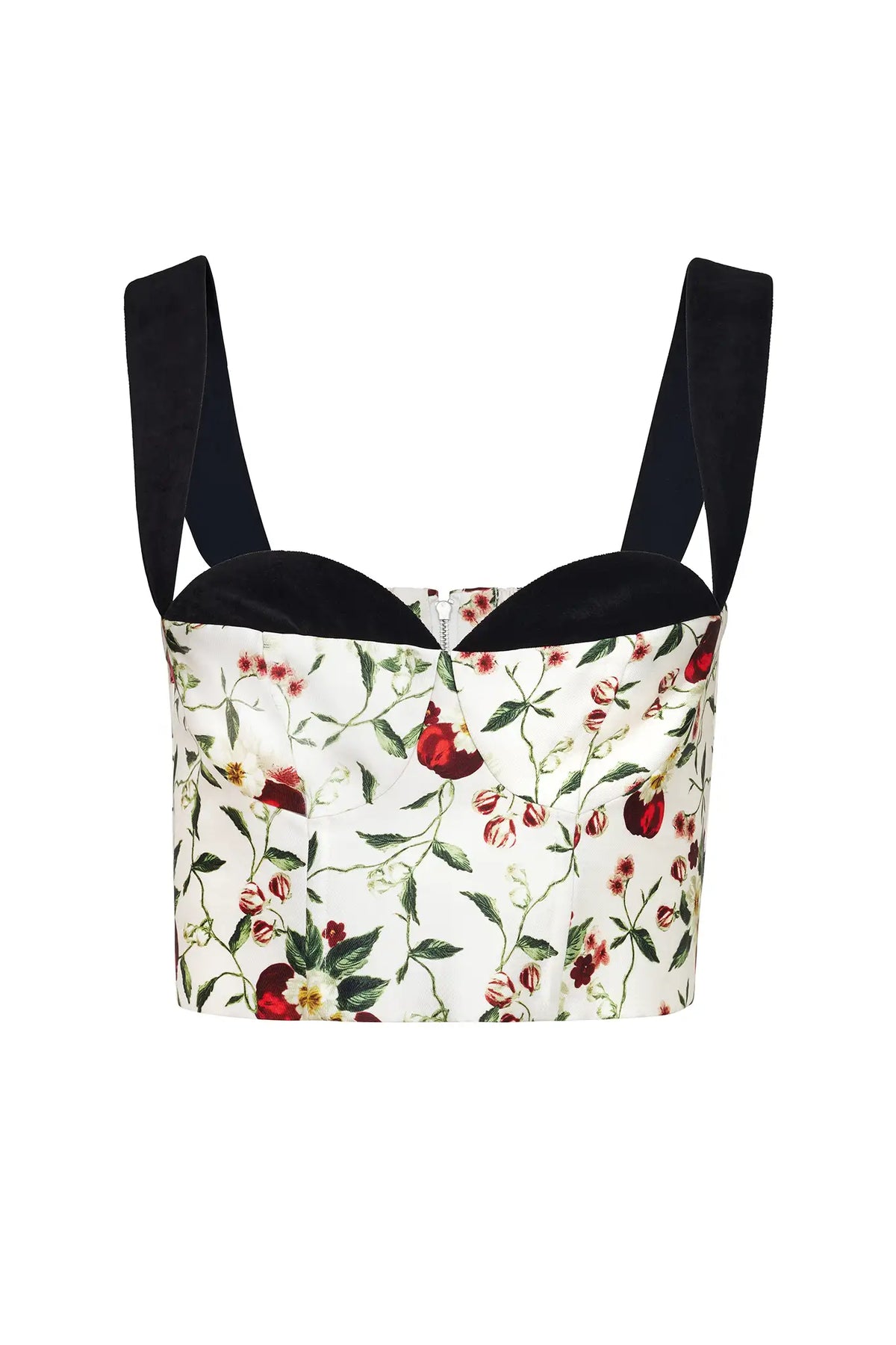The Ralston Bustier Top in Camellia Ivory. 