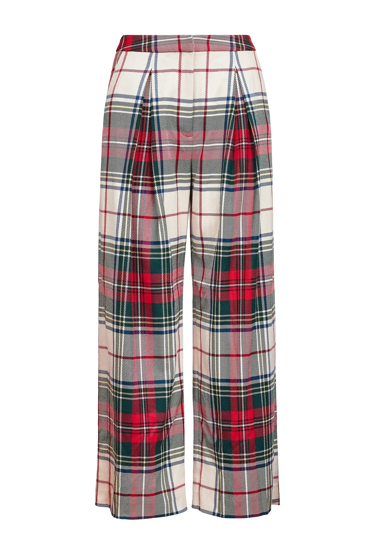 The Ridley Pant in Kensington Plaid Crimson.