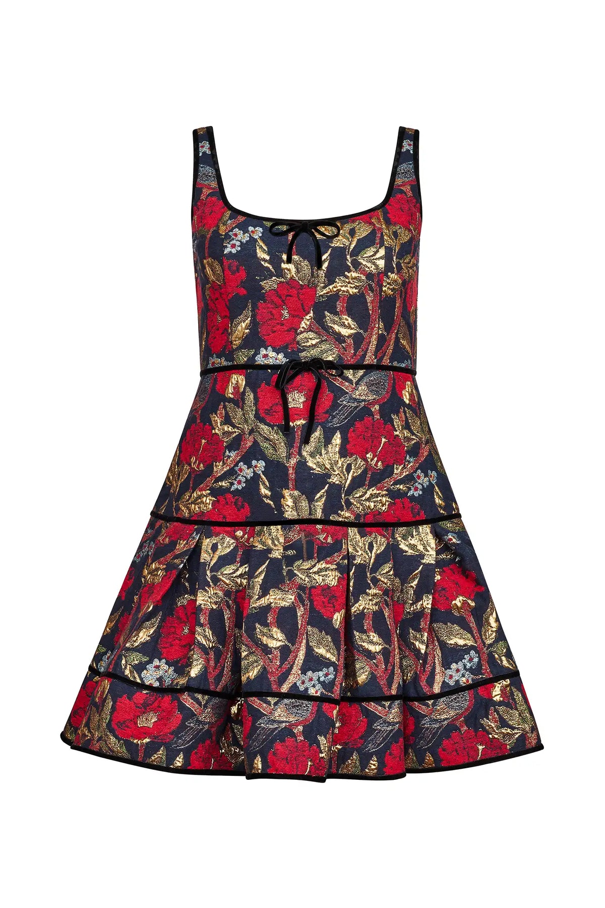 The Rosalind Dress in Palais Floral Gold.