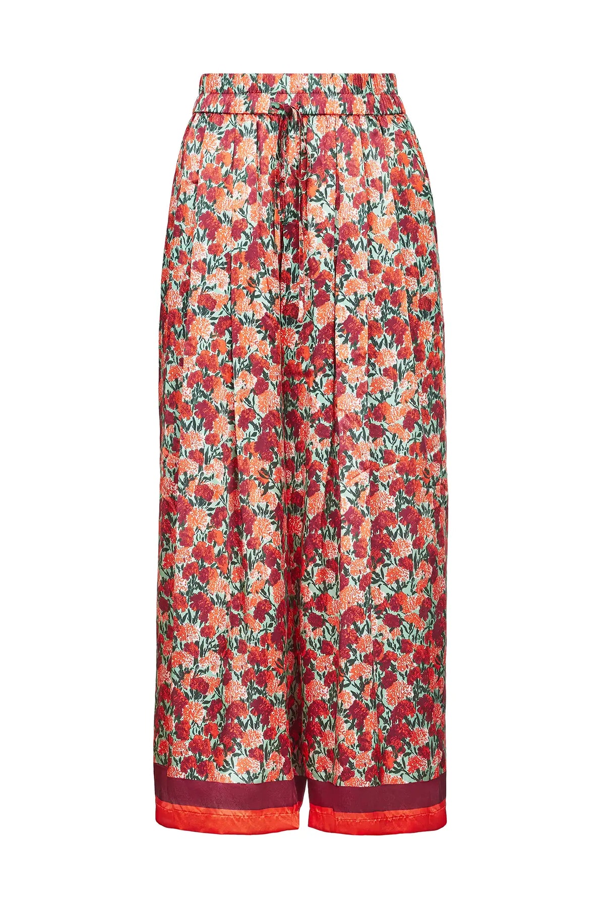 The Whisper Pant in Crimson Blossom.