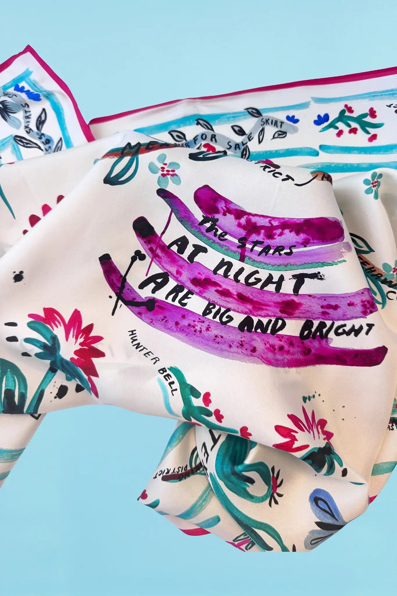 The Anniversary Scarf in our anniversary print