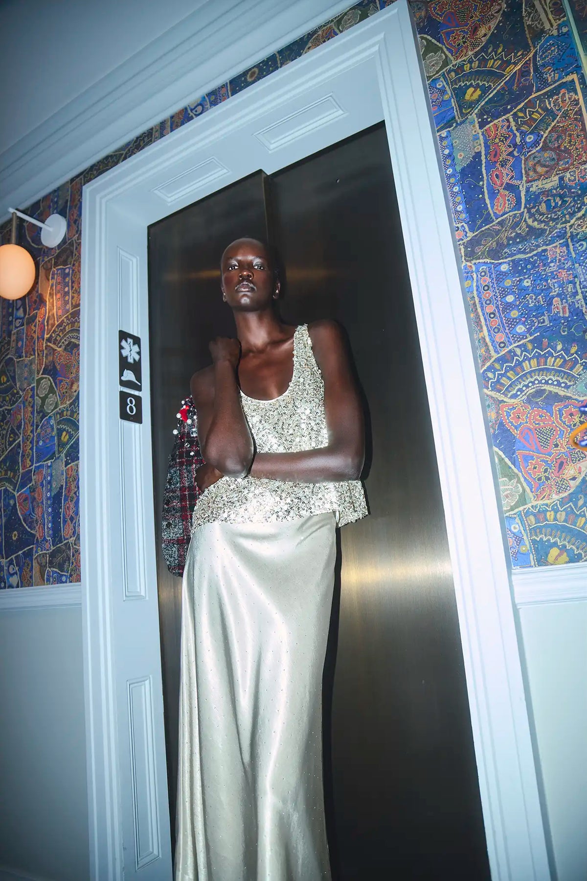 The Ashby Tank in Golden Hour paired with the Suki Skirt in Champagne on Fifth. 