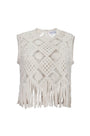 The Astor Top in Cream.