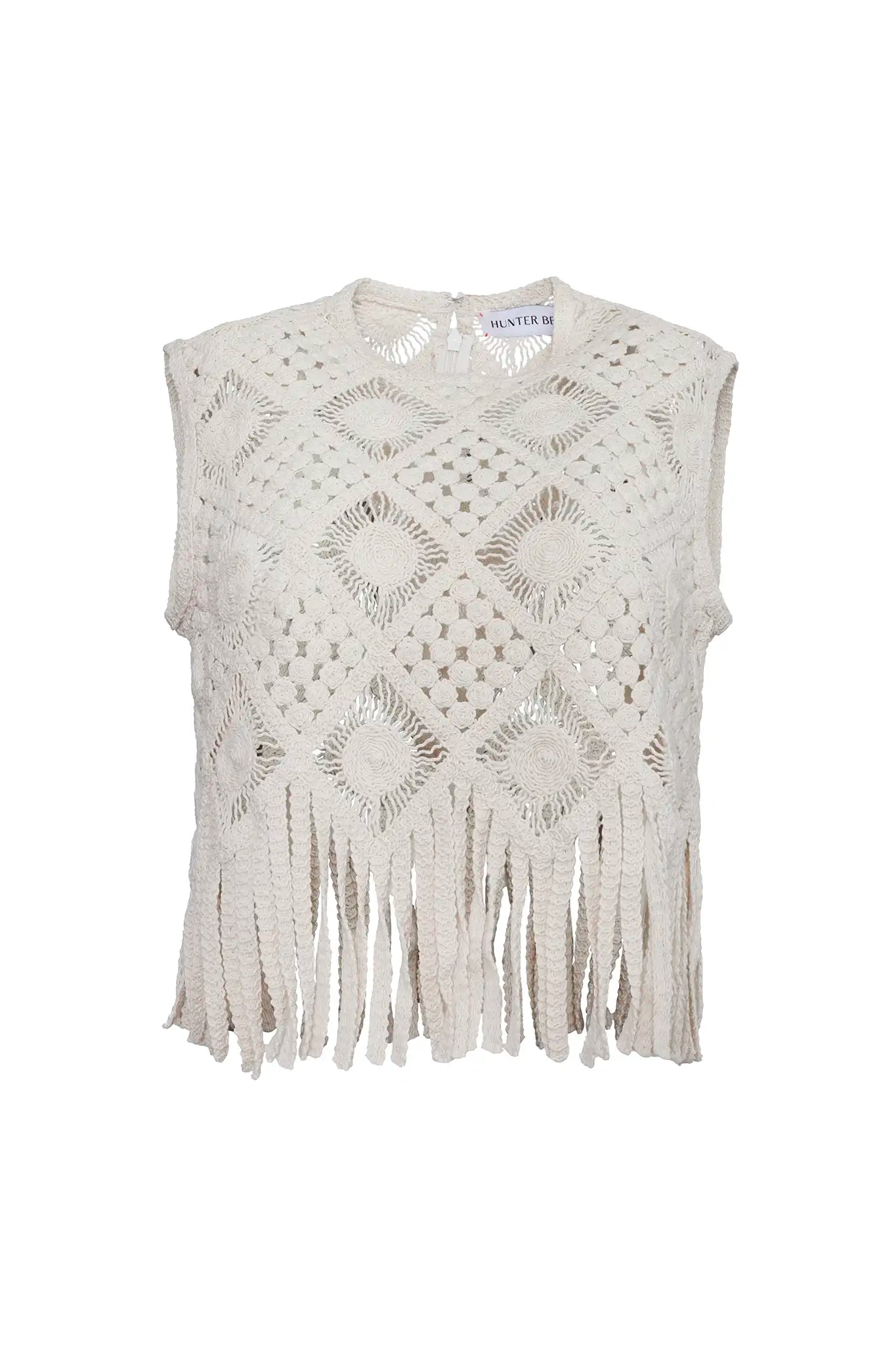 The Astor Top in Cream.