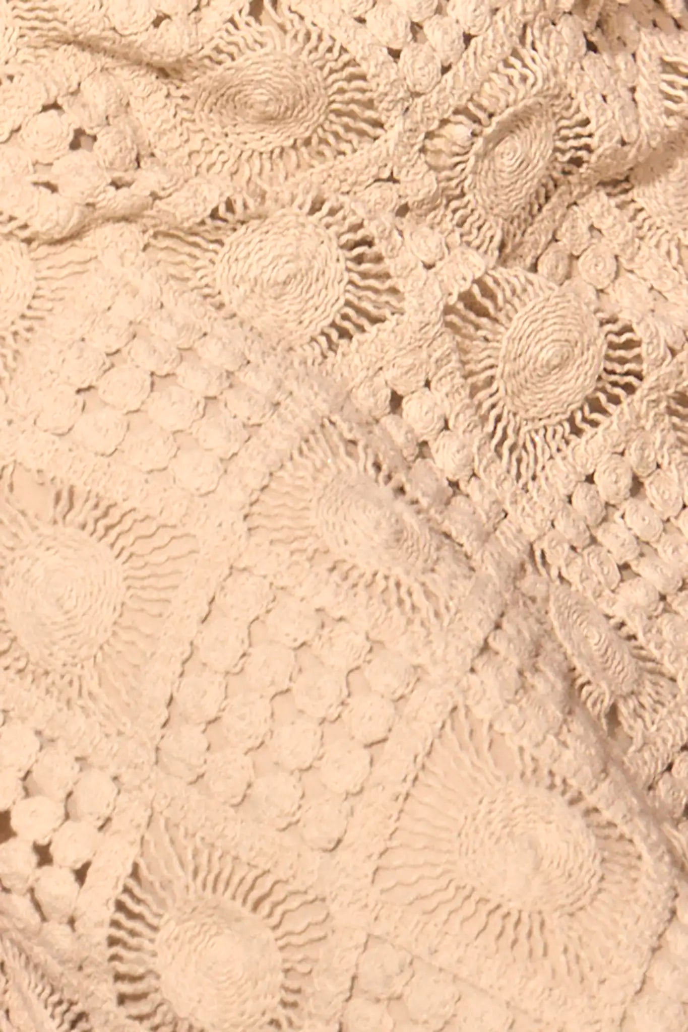 Close up of the Rivington Skirt in Cream.