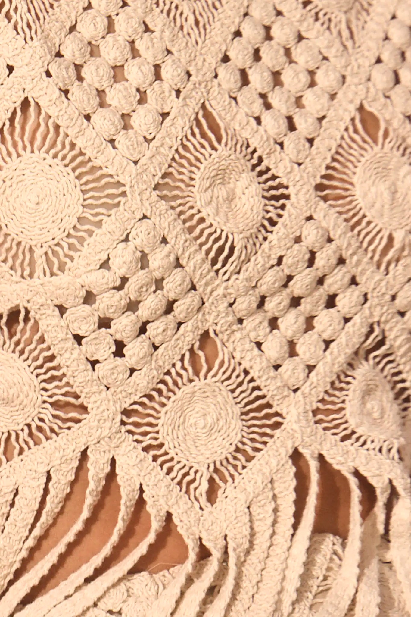 Close up of the Astor Top in Cream.