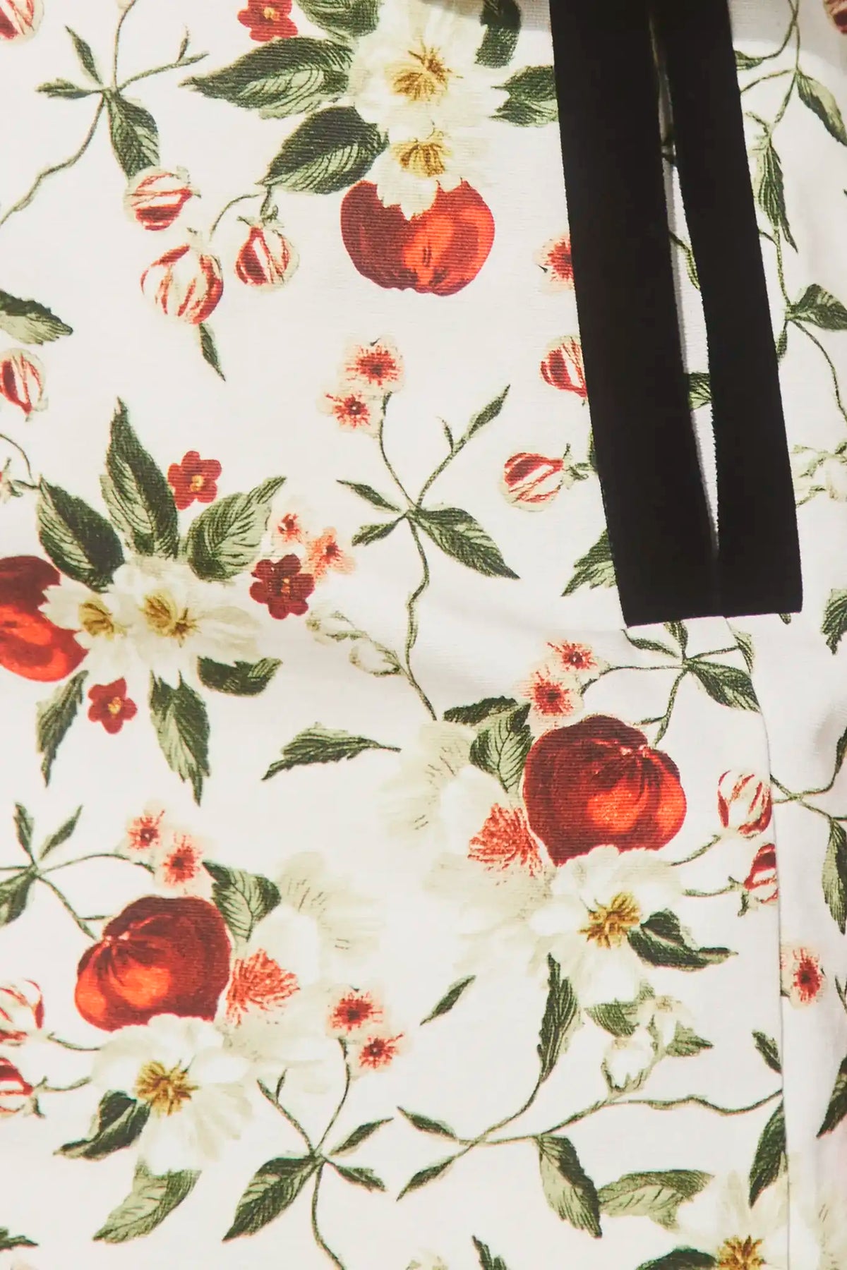 Close up of the India Skirt in Camellia Ivory 