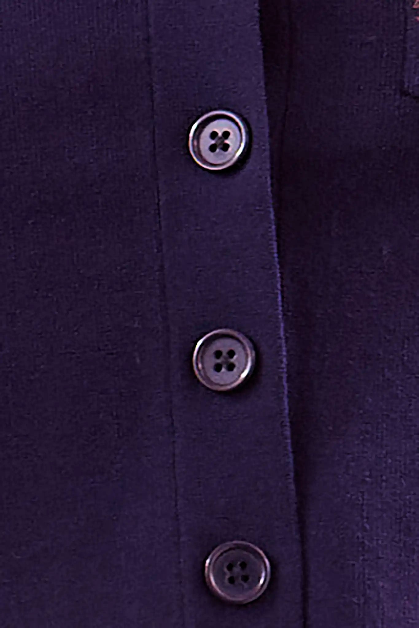 Close up of the Banff Sweater Top in Navy