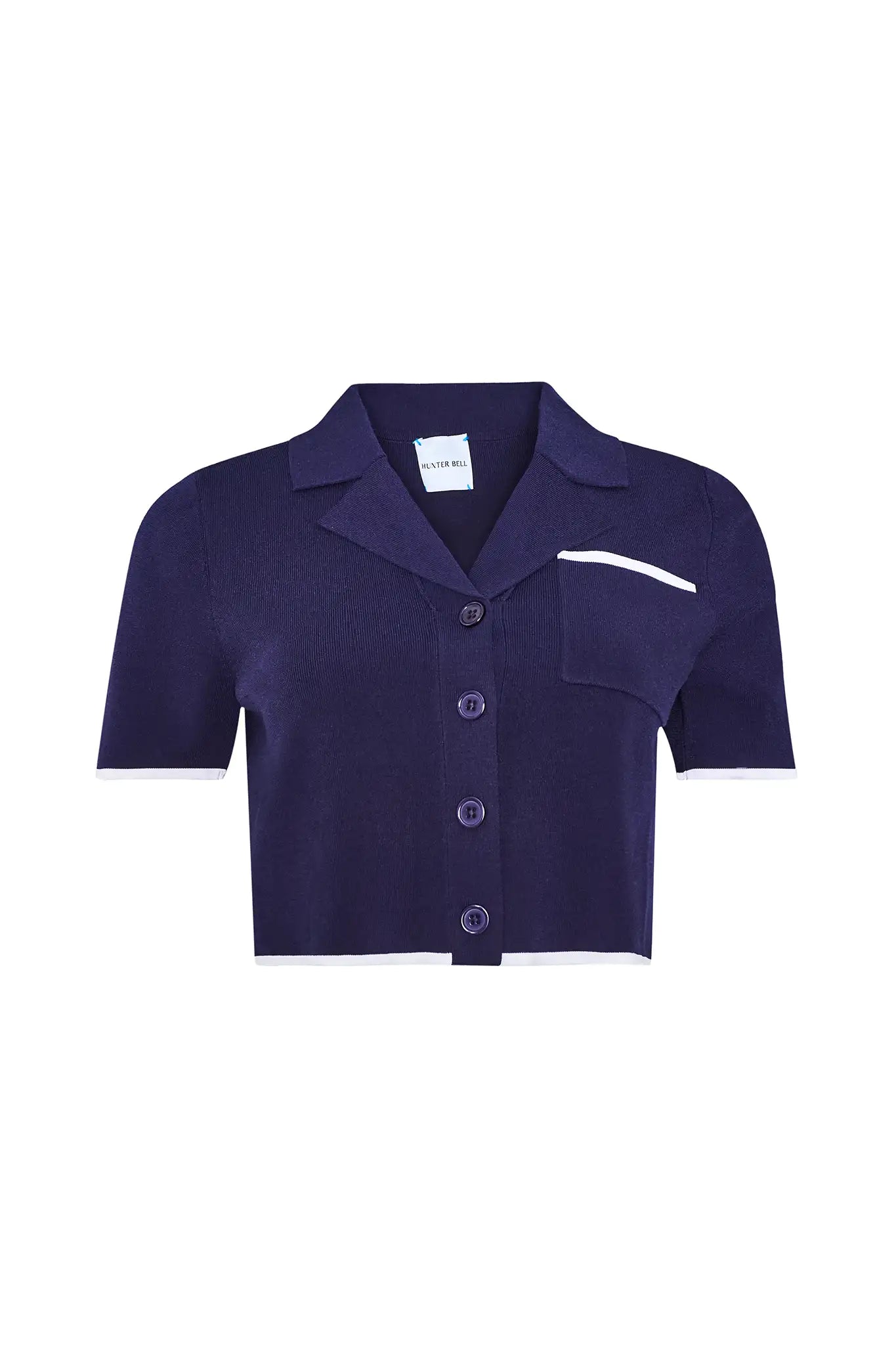 The Banff Sweater Top in Navy