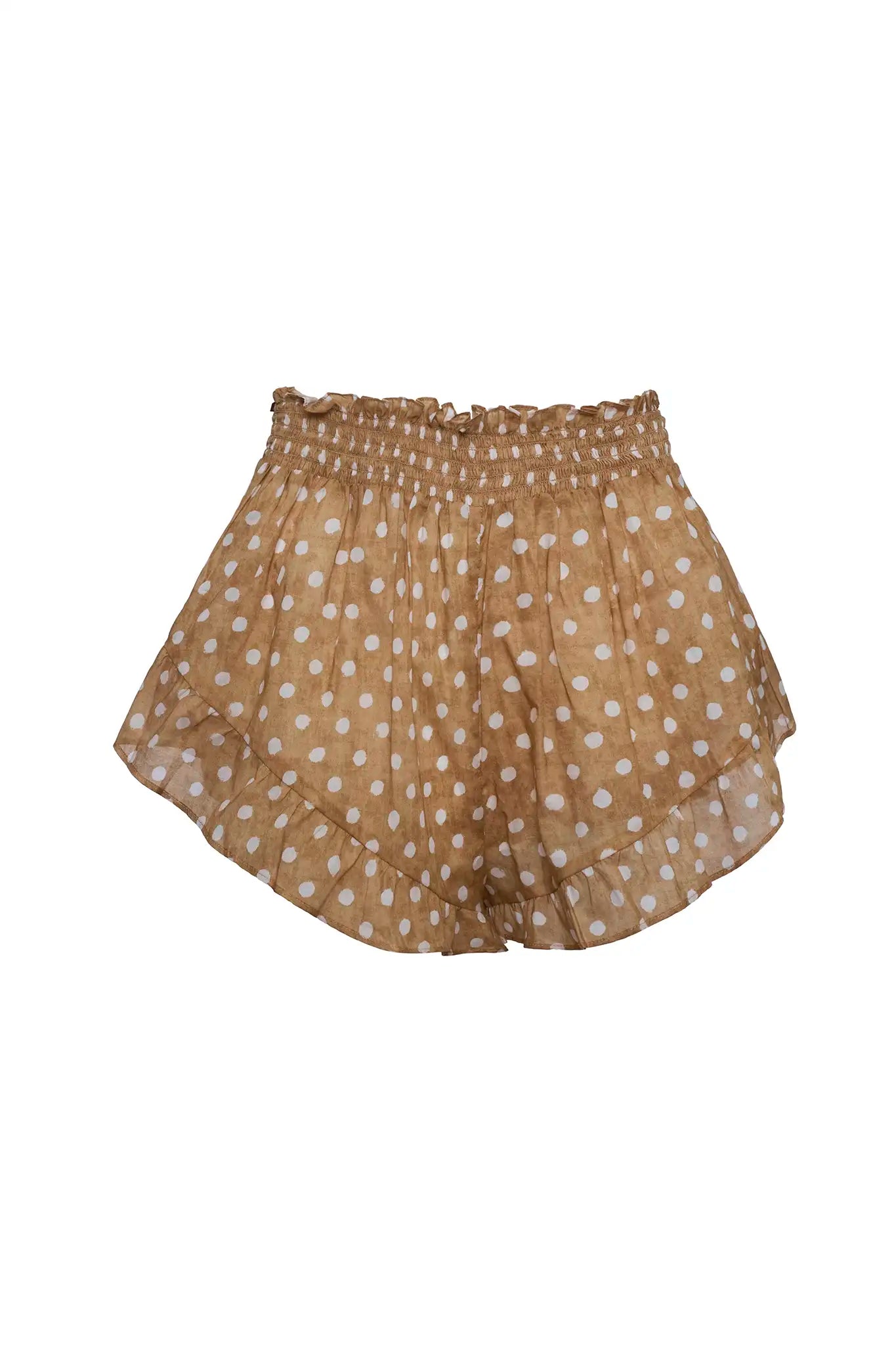 The Eden Coverup Short in Coconut Sand Dot