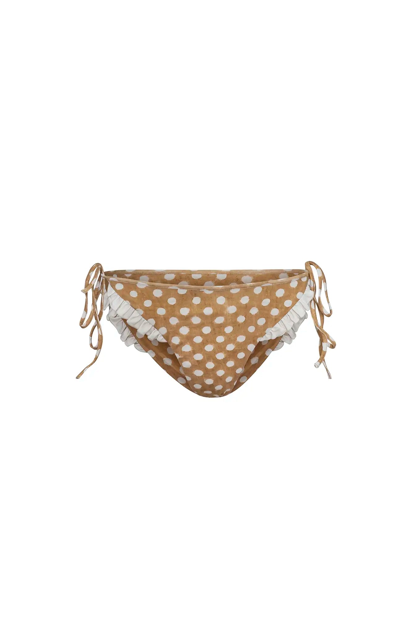 The Belize Bikini Bottom in Coconut Sand Dot.