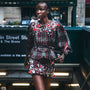 The Bonham Jacket in Parlour Plaid Garnet paired with the matching Britt Mini Skirt.