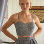 The Brookie Top in Black & White Gingham paired with matching Eva Skirt
