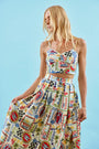 The Brookie Top in Coastal Conversation paired with matching Eva Skirt