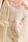 Close up of the Bryce Top in Lazy Daisy - pastel embroidery