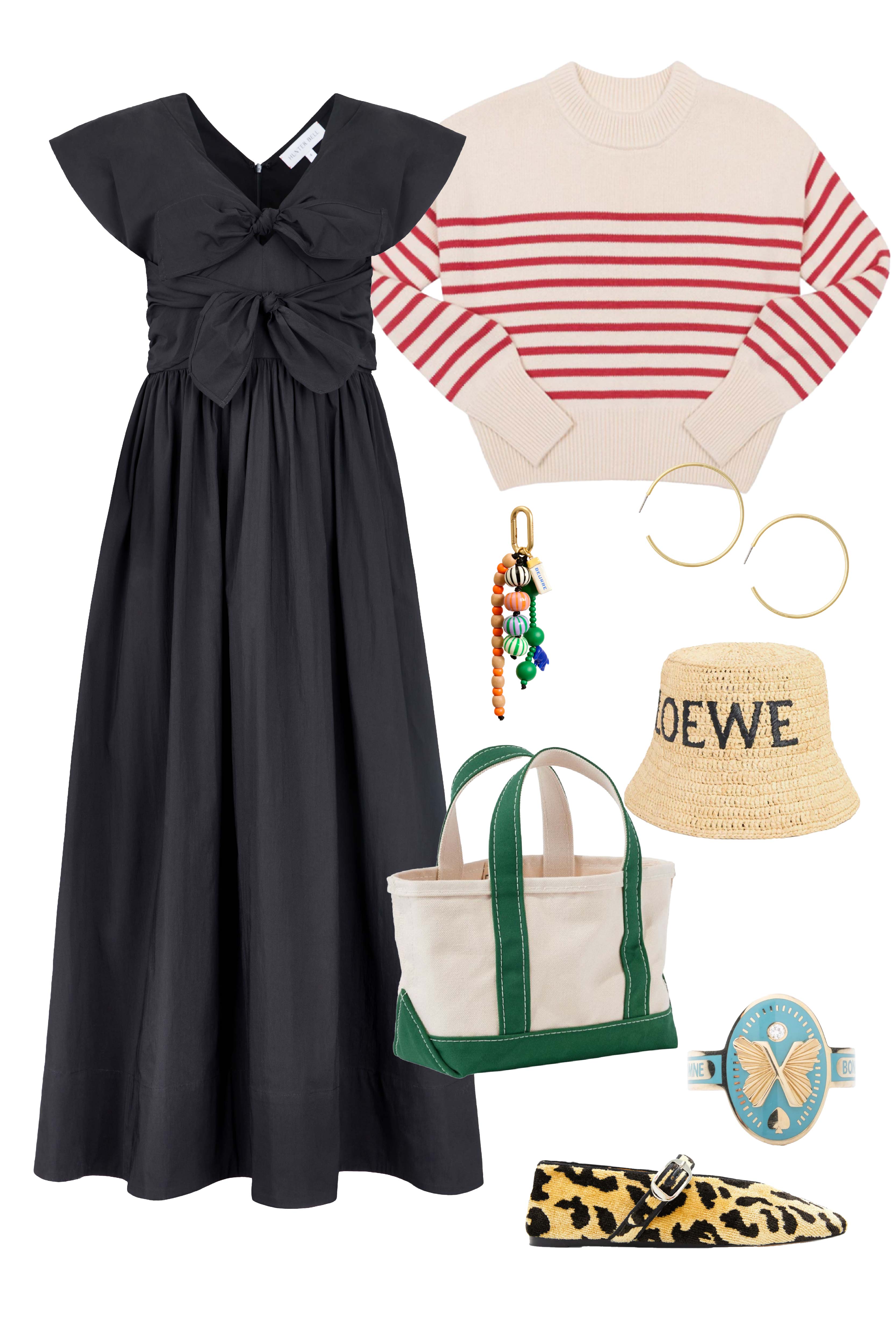 The Calista Dress has a V-neckline, cap sleeves, adjustable tie-front details and a full skirt.