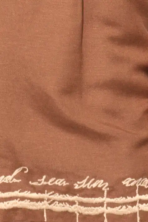 Close up of the Brown Ashton Shorts.