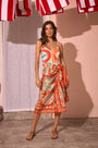 The Capri One Piece paired with the Sarong Cover up in Lost at Sea print.