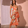 The Capri One Piece paired with the Sarong Cover up in Lost at Sea print.