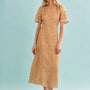 The Casey Dress in Coconut Sand Dot.