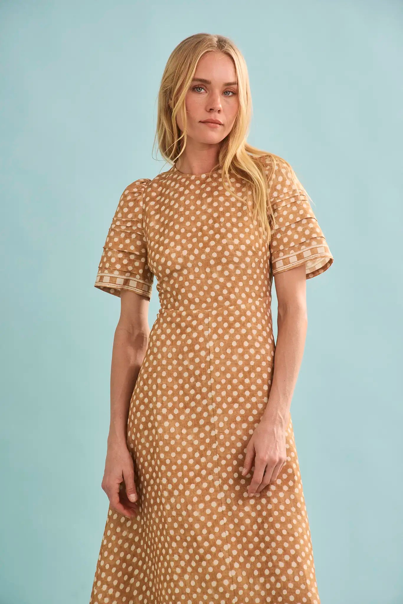 Hunter Bell Casey Dress - Coconut Sand Dot 2