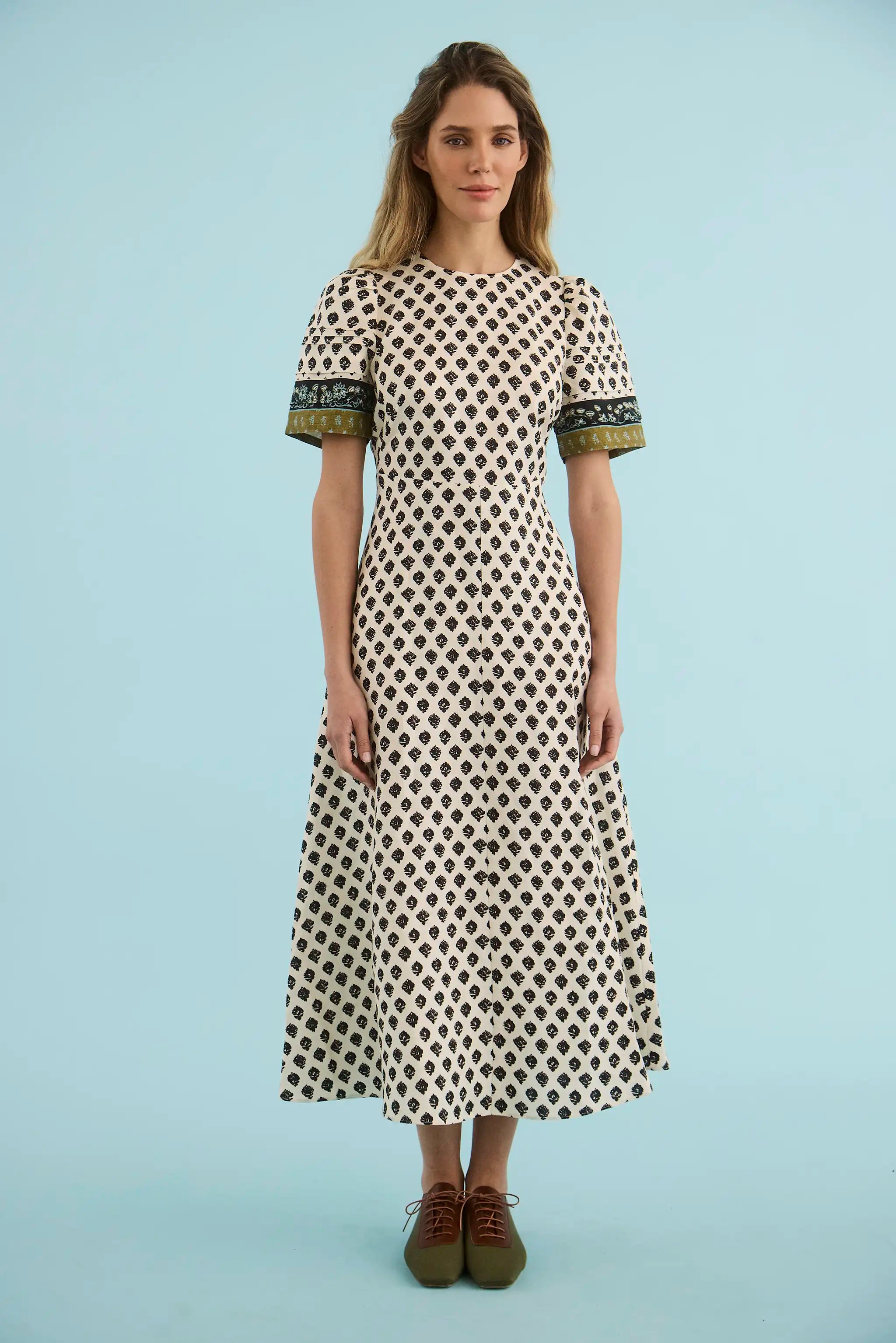 The Casey Dress in Thistle & Vine Cream.
