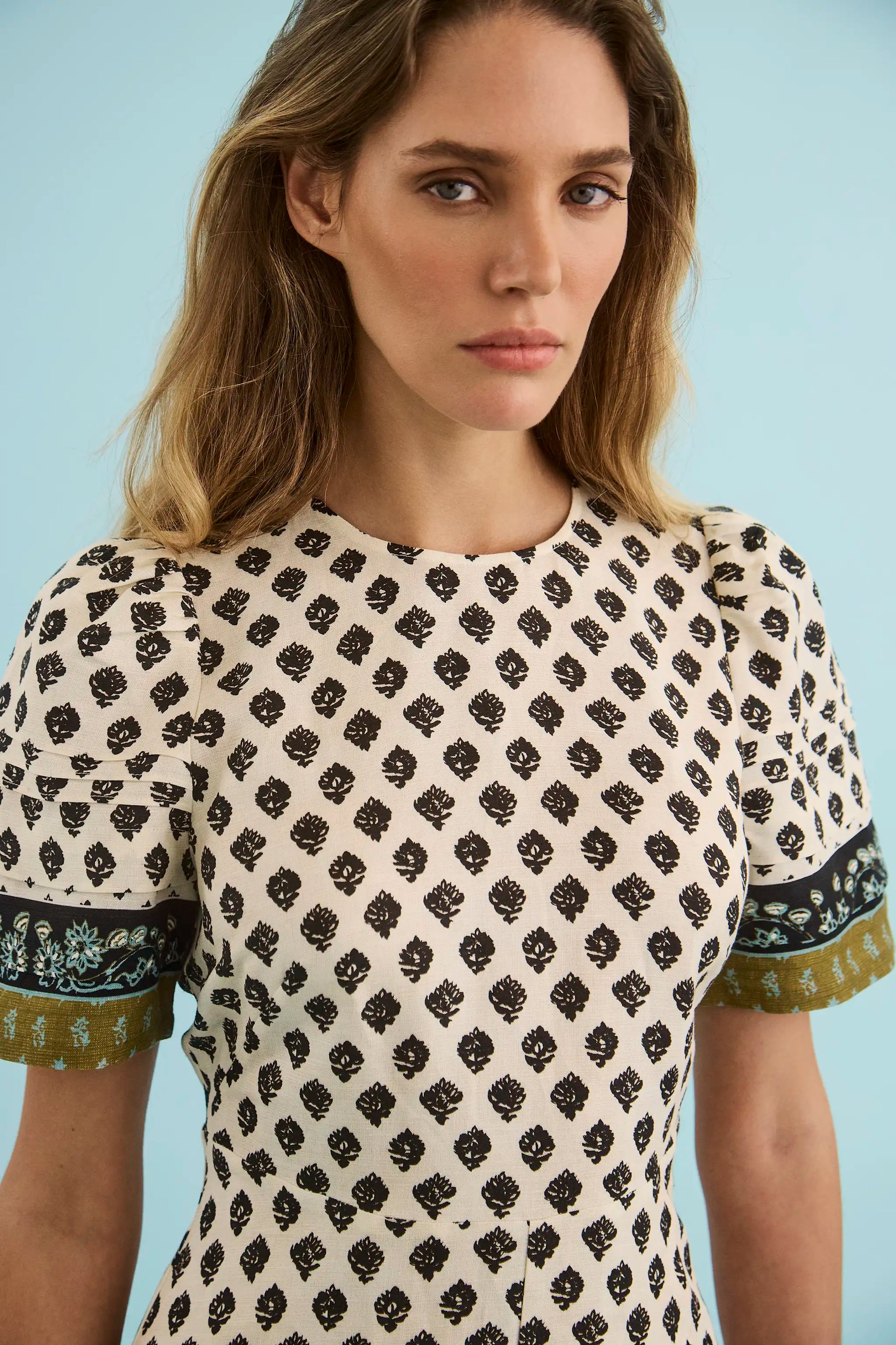 The Casey Dress in Thistle & Vine Cream.