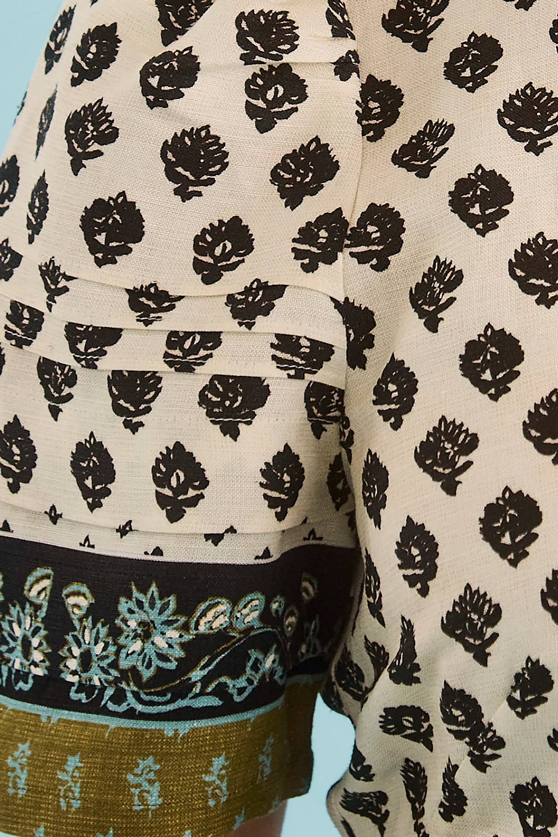 Close up of the Casey Dress in Thistle & Vine Cream.