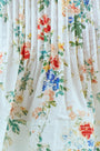 Close up of the Charles Top in falling blossom print