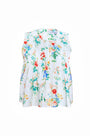The Charles Top in falling blossom print