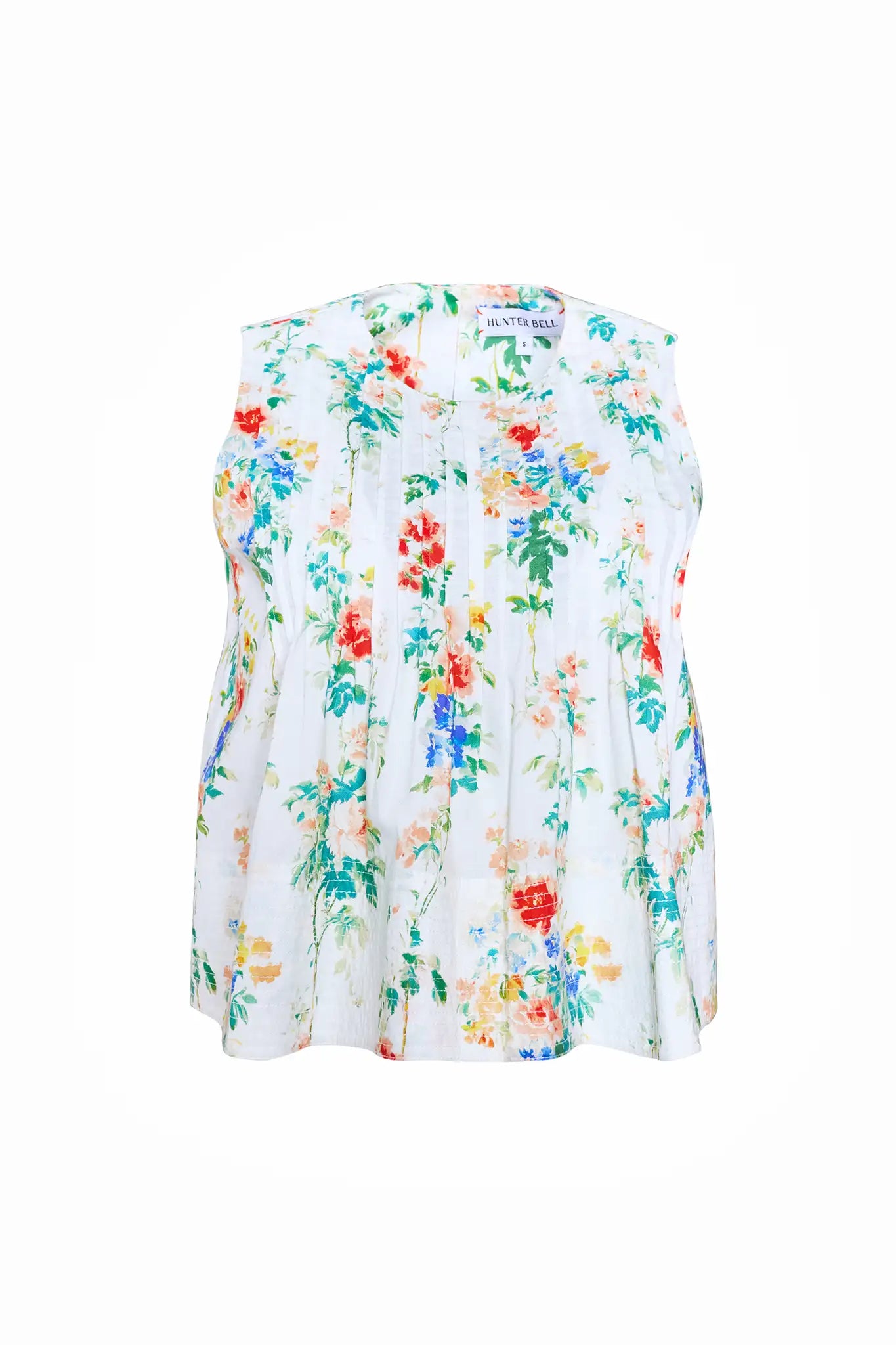 The Charles Top in falling blossom print